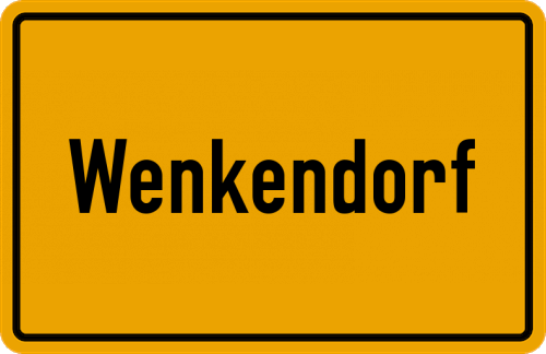 Ortsschild Wenkendorf