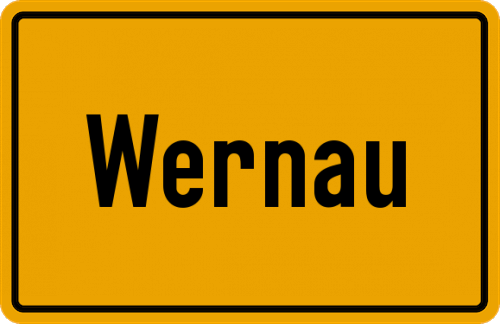 Ortsschild Wernau