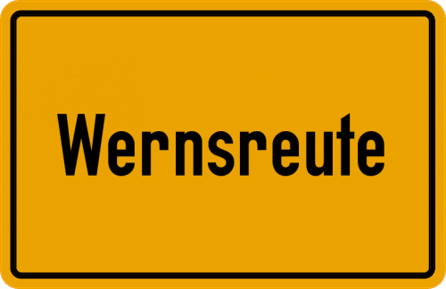 Ortsschild Wernsreute