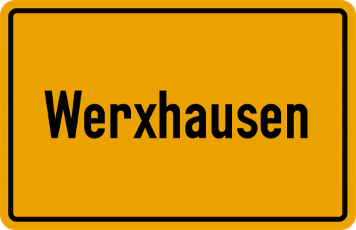 Ortsschild Werxhausen