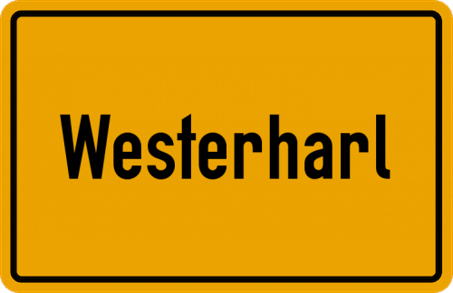 Ortsschild Westerharl