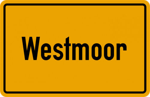 Ortsschild Westmoor