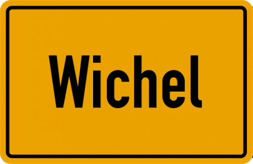 Ortsschild Wichel, Oldenburg