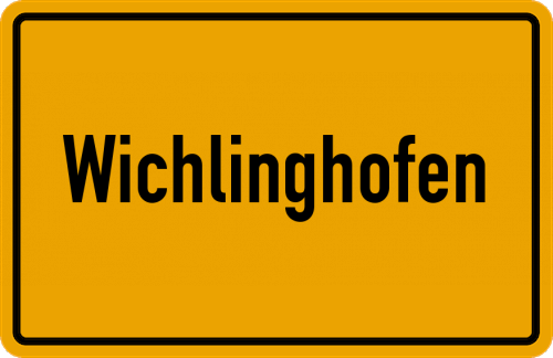 Ortsschild Wichlinghofen