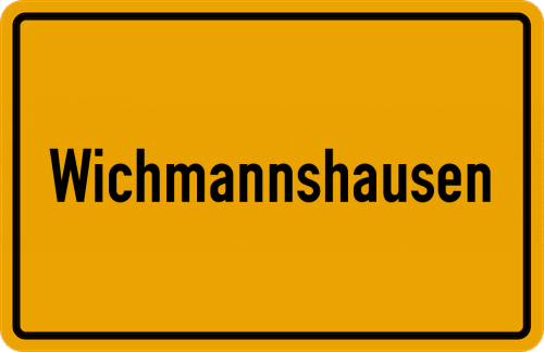 Ortsschild Wichmannshausen