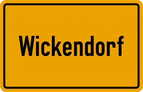 Ortsschild Wickendorf