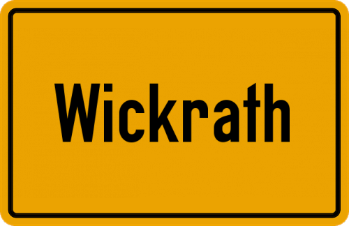 Ortsschild Wickrath