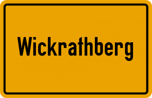 Ortsschild Wickrathberg