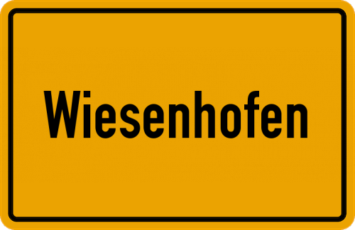 Ortsschild Wiesenhofen