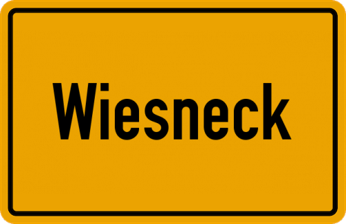 Ortsschild Wiesneck