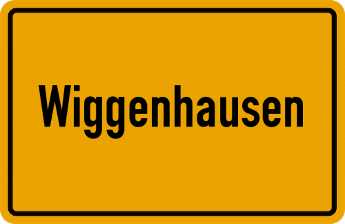 Ortsschild Wiggenhausen