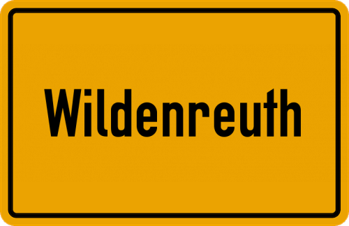 Ortsschild Wildenreuth