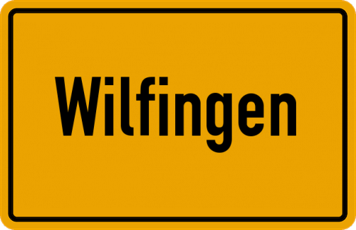 Ortsschild Wilfingen