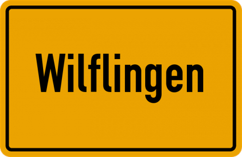 Ortsschild Wilflingen
