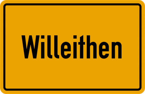 Ortsschild Willeithen
