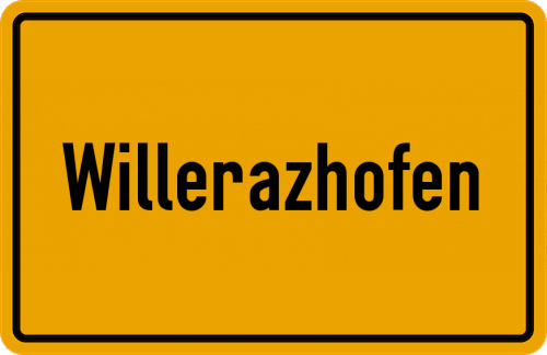 Ortsschild Willerazhofen