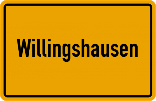 Ortsschild Willingshausen