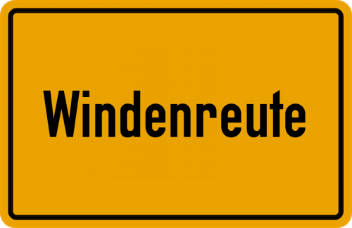 Ortsschild Windenreute