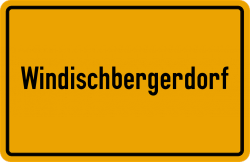 Ortsschild Windischbergerdorf