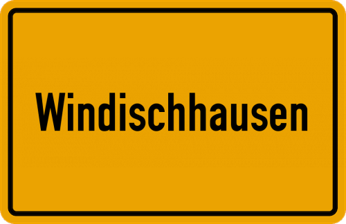 Ortsschild Windischhausen, Mittelfranken
