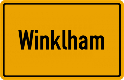 Ortsschild Winklham