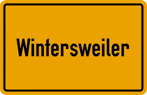 Ortsschild Wintersweiler