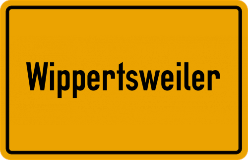 Ortsschild Wippertsweiler