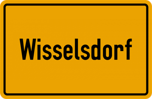 Ortsschild Wisselsdorf, Niederbayern