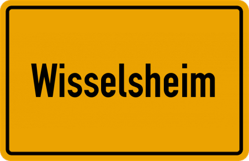Ortsschild Wisselsheim