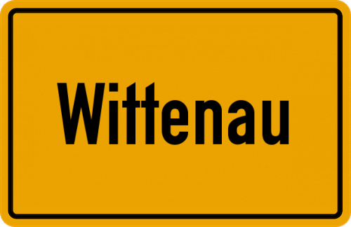 Ortsschild Wittenau