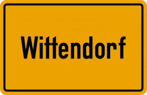 Ortsschild Wittendorf