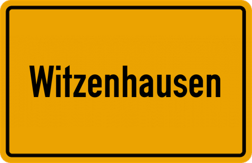 Ortsschild Witzenhausen