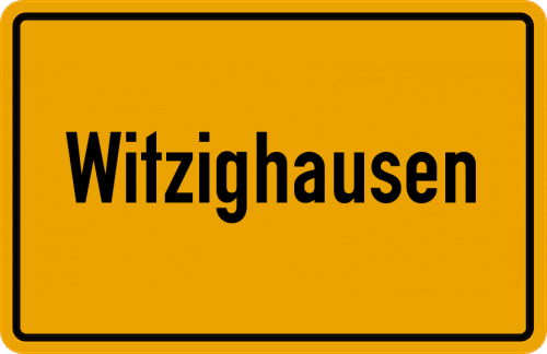 Ortsschild Witzighausen