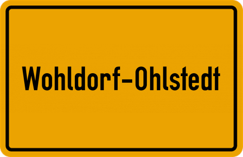 Ortsschild Wohldorf-Ohlstedt