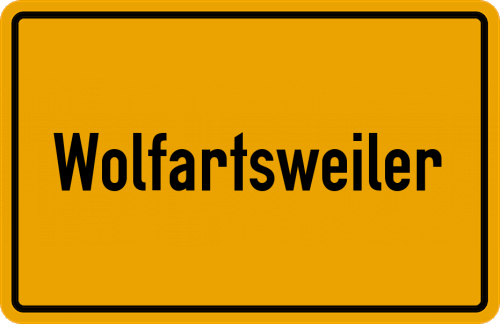 Ortsschild Wolfartsweiler