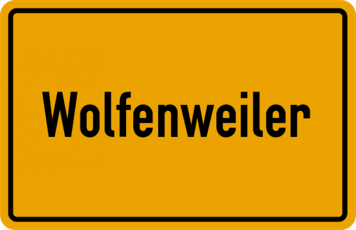Ortsschild Wolfenweiler