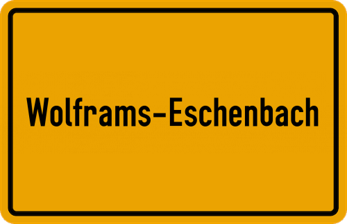 Ortsschild Wolframs-Eschenbach