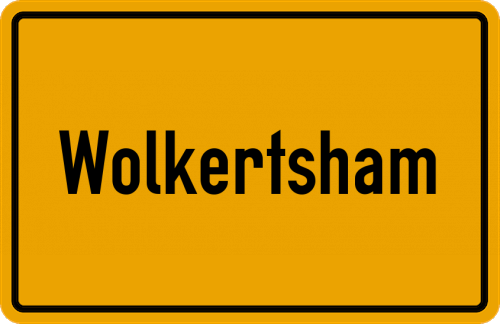 Ortsschild Wolkertsham