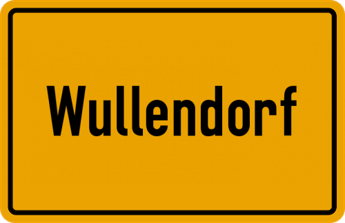 Ortsschild Wullendorf