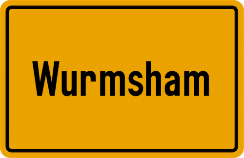 Ortsschild Wurmsham