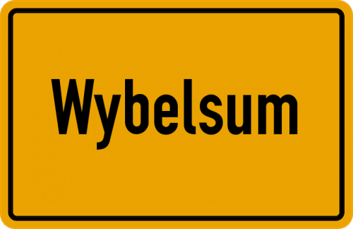 Ortsschild Wybelsum