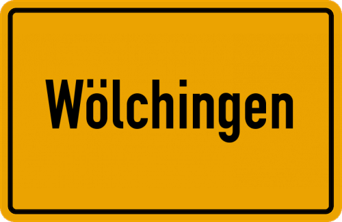 Ortsschild Wölchingen