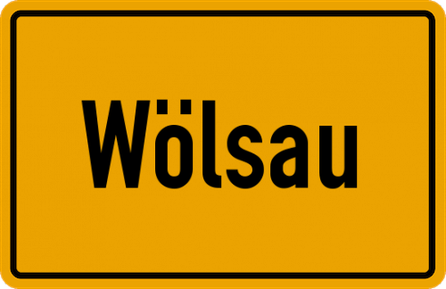 Ortsschild Wölsau
