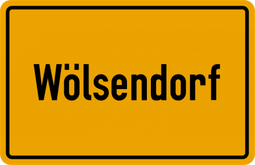 Ortsschild Wölsendorf