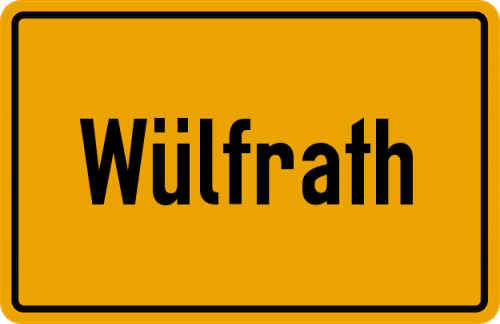 Ortsschild Wülfrath
