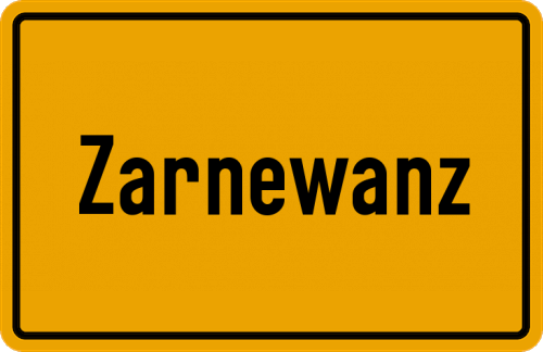 Ortsschild Zarnewanz