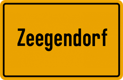 Ortsschild Zeegendorf