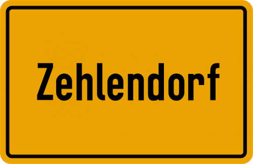 Ortsschild Zehlendorf