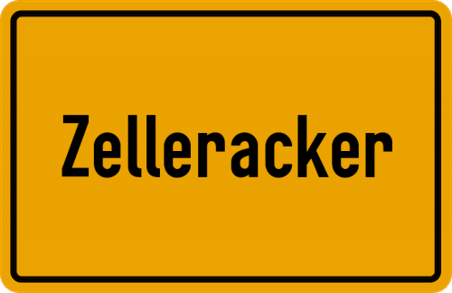 Ortsschild Zelleracker