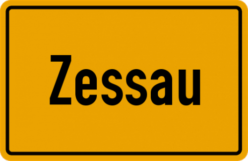 Ortsschild Zessau